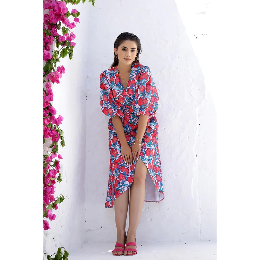 AlterEGO Ari - Anar Print Wrap Dress