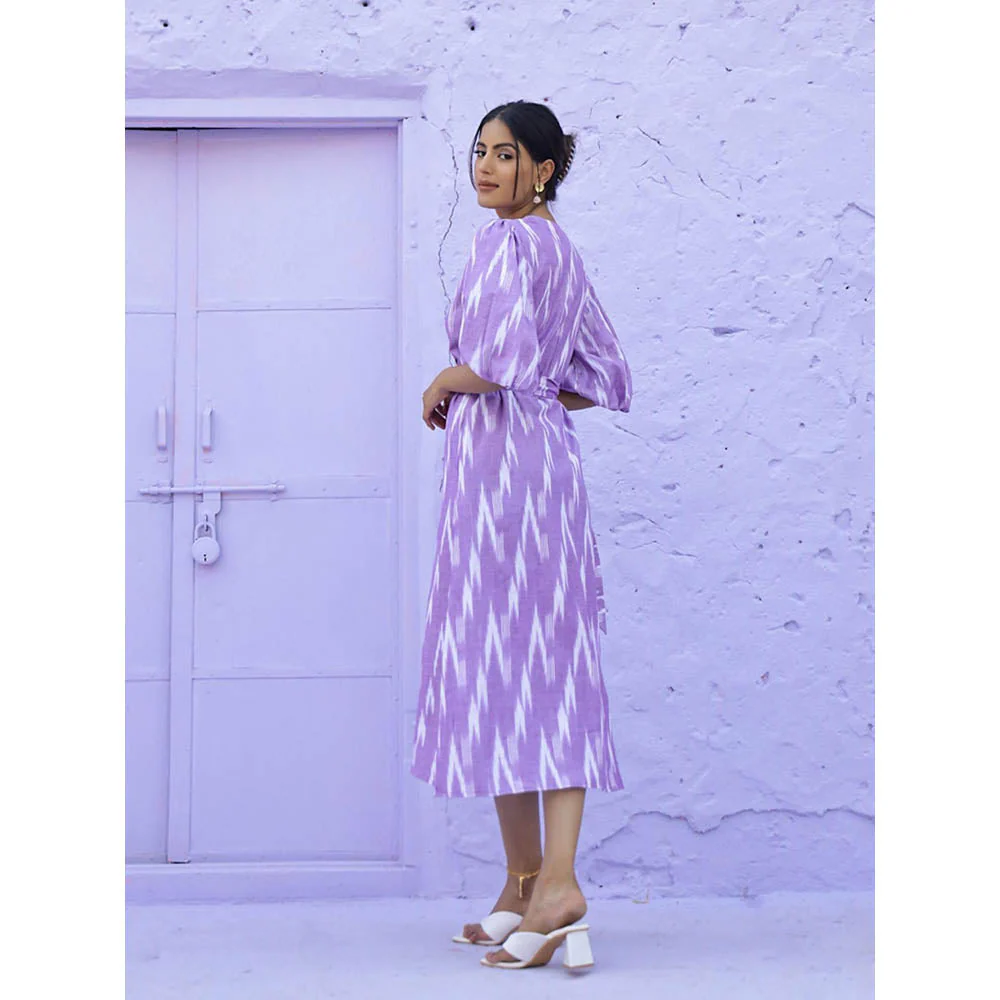AlterEGO Flora Ikat Wrap Dress - Image 3