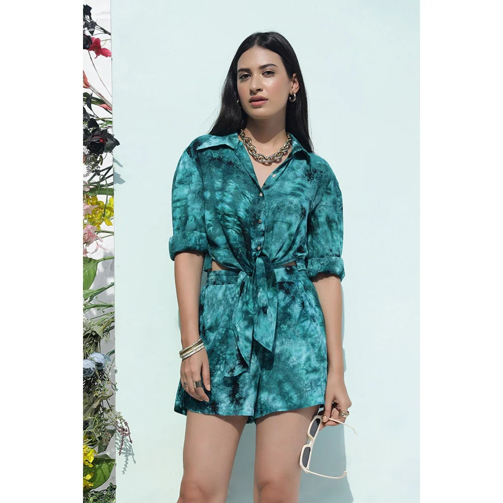 AlterEGO Green Tie Dye Coordinate (Set of 2)
