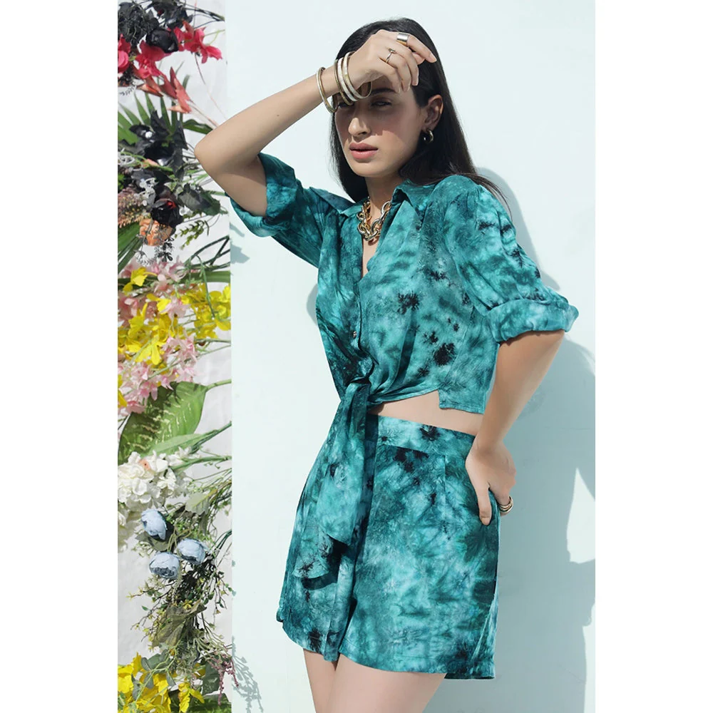 AlterEGO Green Tie Dye Coordinate (Set of 2) - Image 2