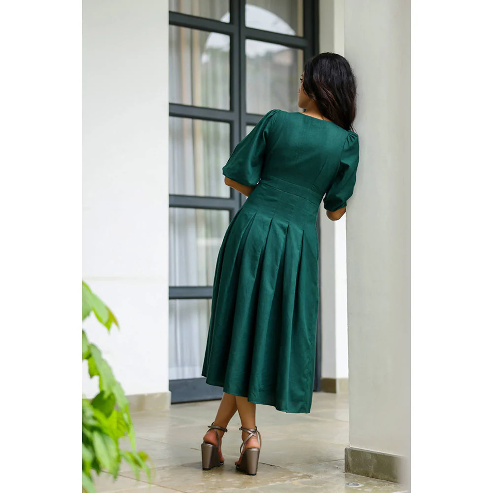 AlterEGO Valentina - Inverted Pleat Midi Dress - Image 6