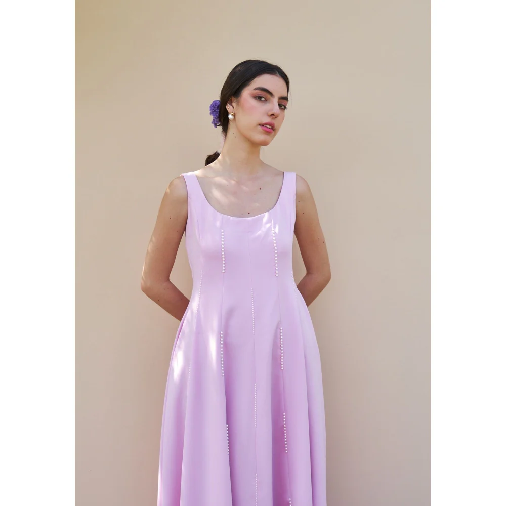 AMOSHI Caroline Maxi Dress -Baby Pink - Image 4
