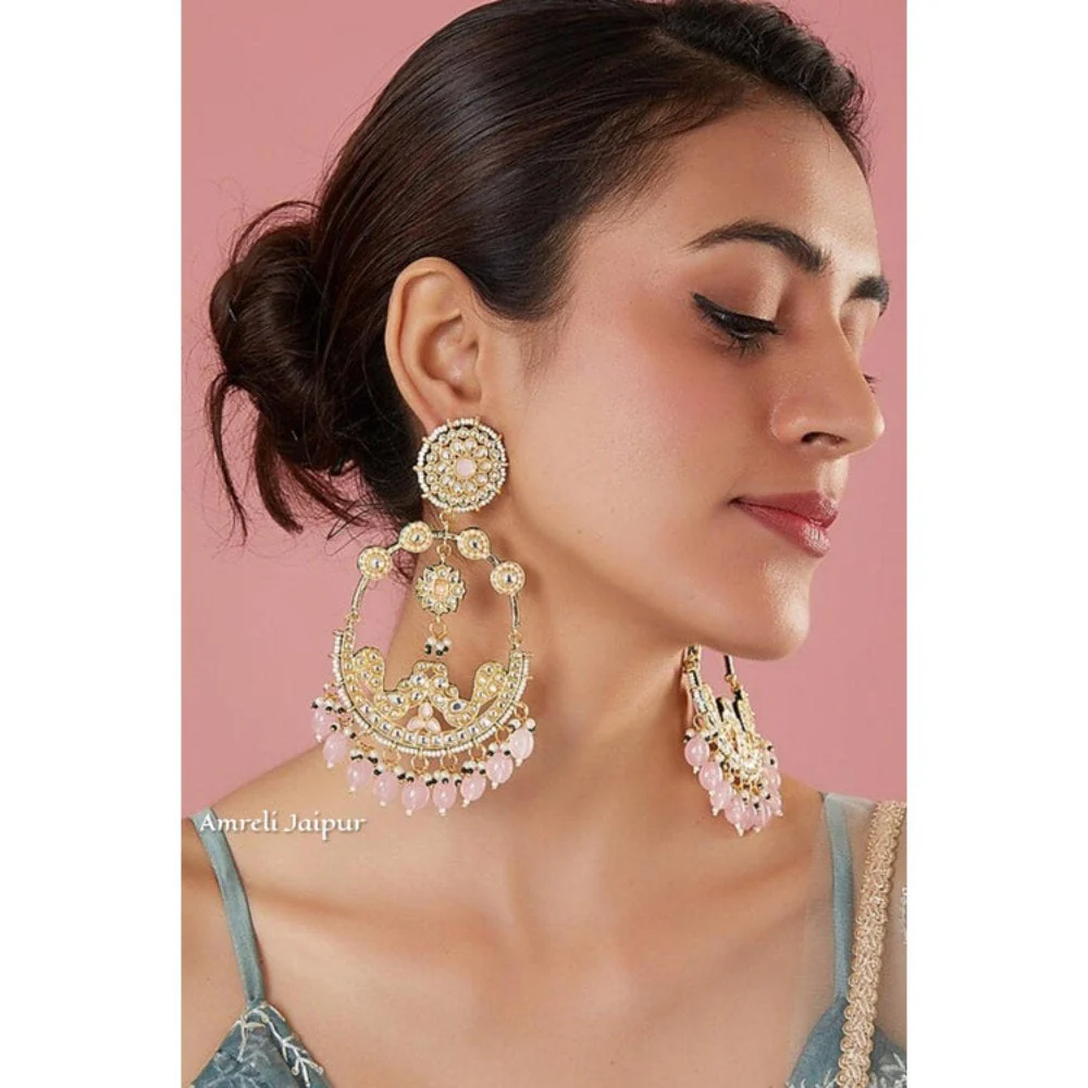 Amreli Jaipur Asrah Oversized Chand Balis - Image 2
