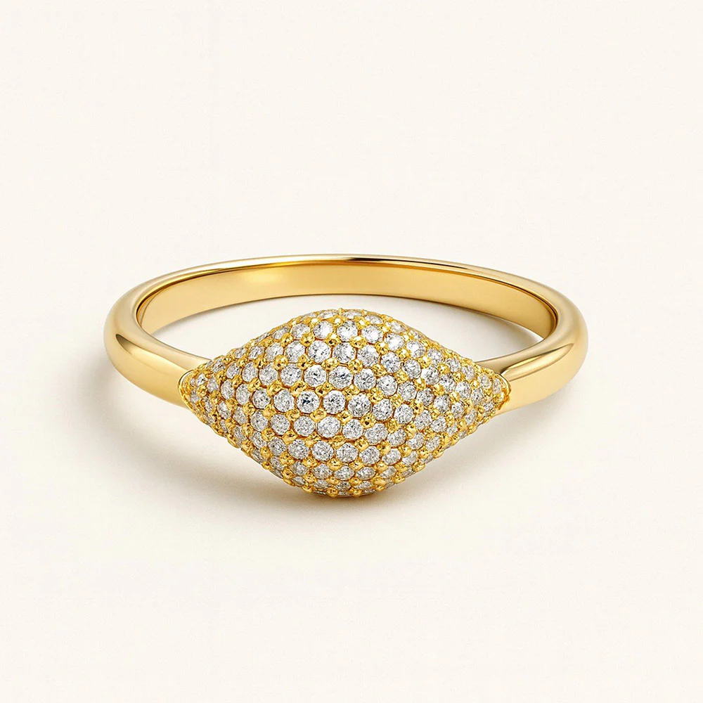 ANUSHKA JAIN JEWELLERY Soft Pink Signet Ring - Image 5