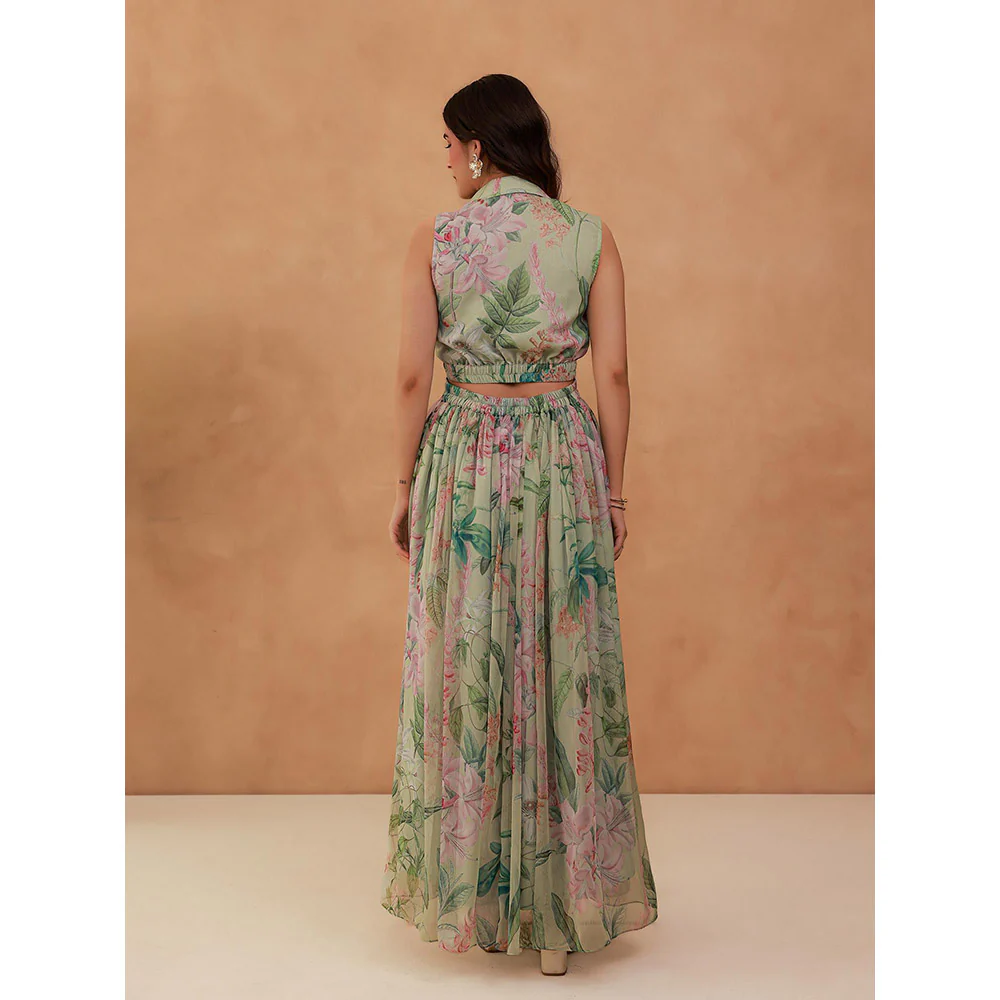 AROOP SHOP INDIA Green Heather Maxi Dress - Image 2