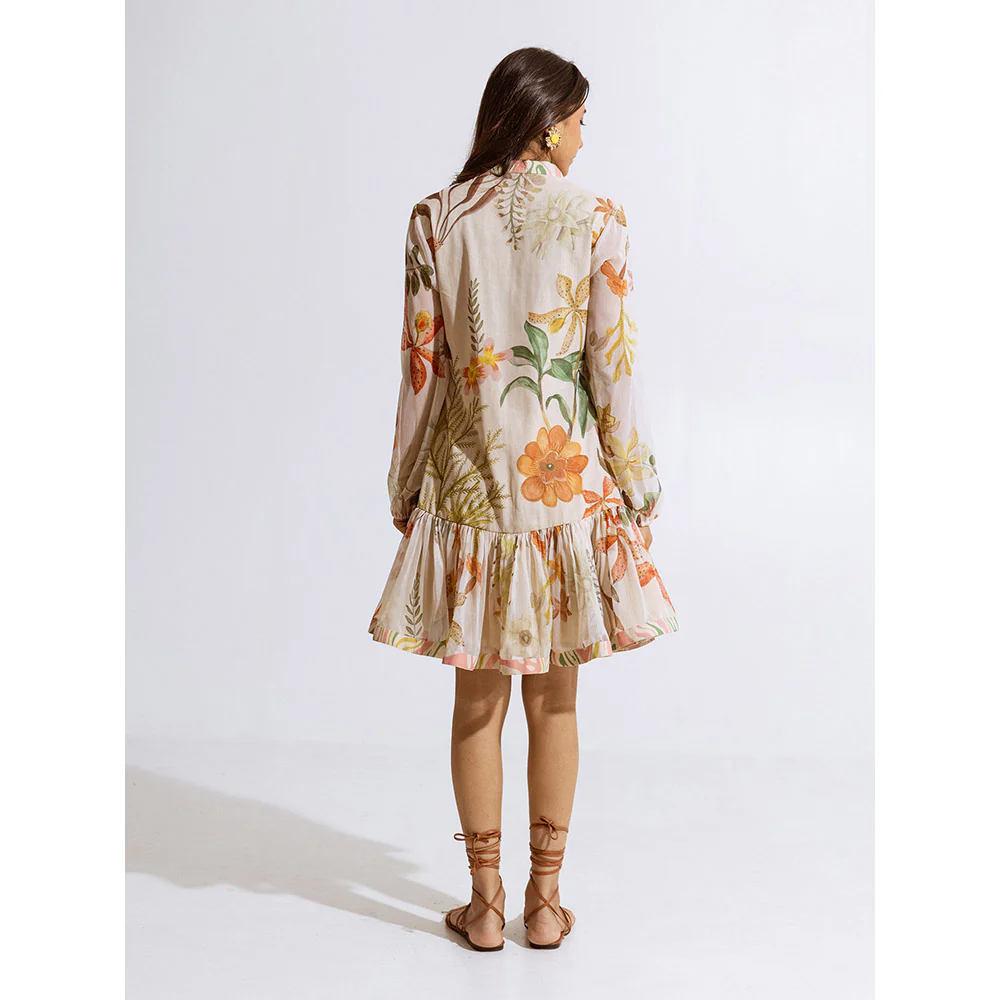 AROOP SHOP INDIA Kalina Beige Dress - Image 2