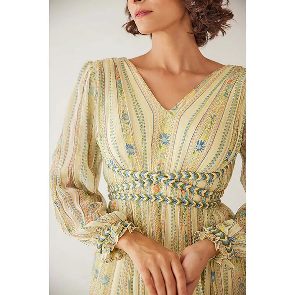 Baise Gaba Amara Yellow Maxi Dress - Image 5