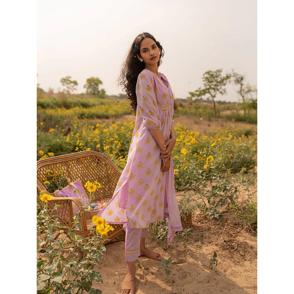 Baise Gaba Lavender Lavender Daffodilly Kurta - Image 7