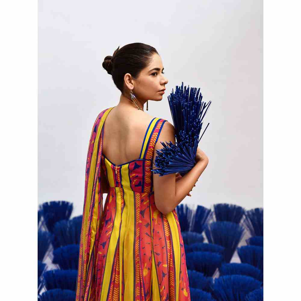 Baise Gaba Roze Multi-Color Anarkali (Set of 3) - Image 5