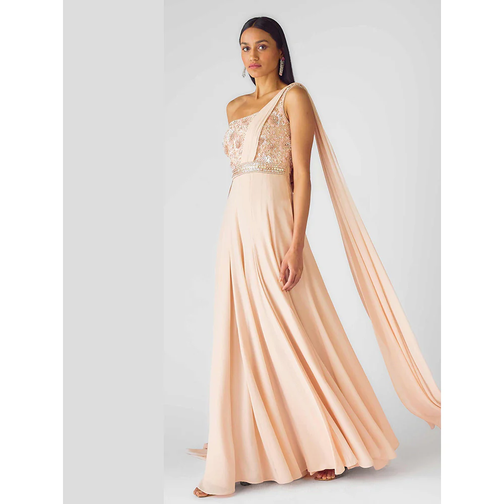 Basanti Kapde aur Koffee The Blush Celeste Embellished Jumpsuit - Image 3