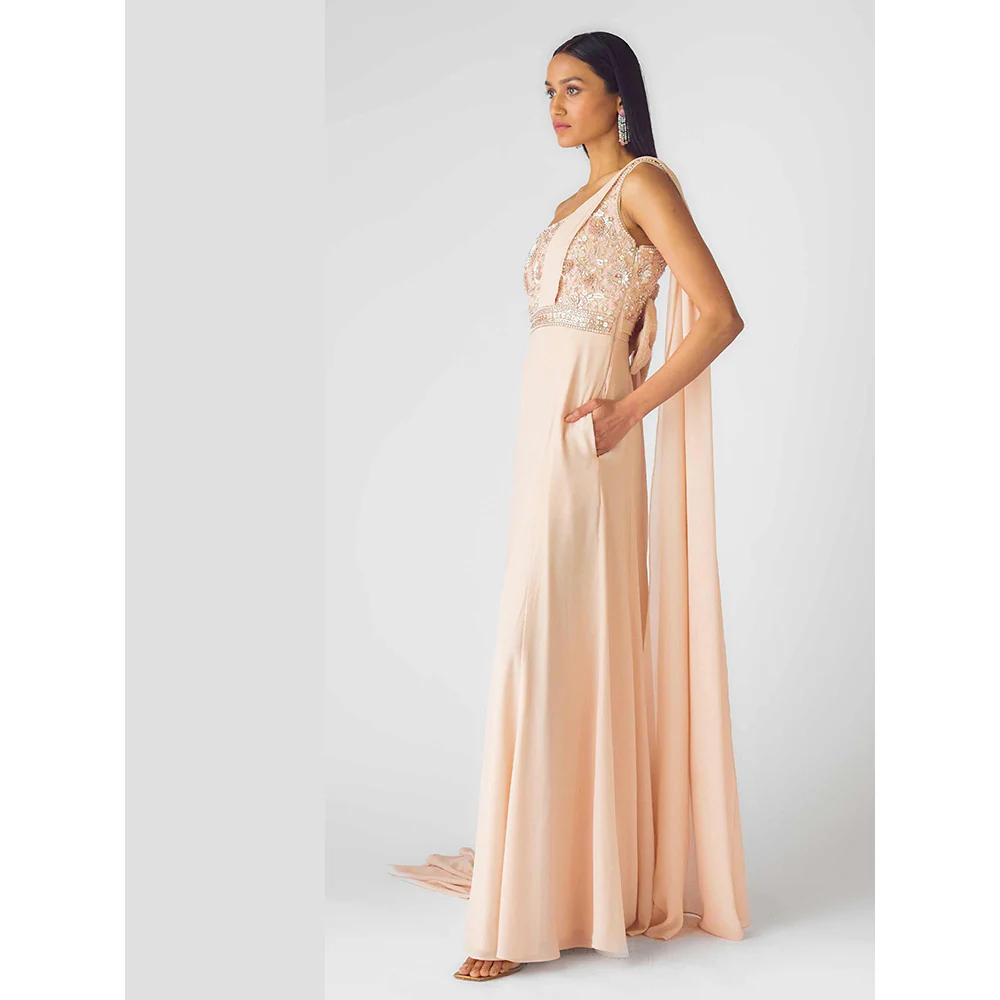 Basanti Kapde aur Koffee The Blush Celeste Embellished Jumpsuit - Image 5