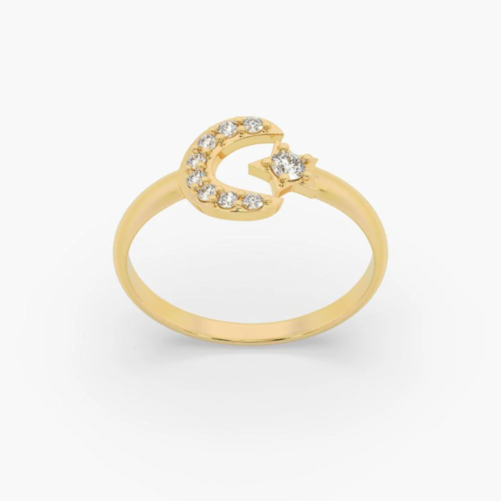Bijou Co. Celestial Lab Grown Diamond Ring - White