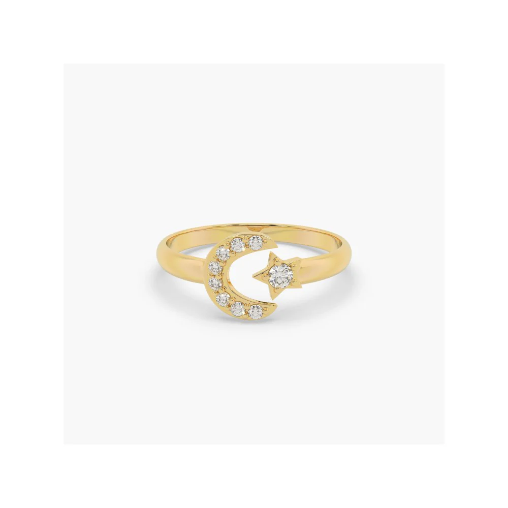 Bijou Co. Celestial Lab Grown Diamond Ring - White - Image 3