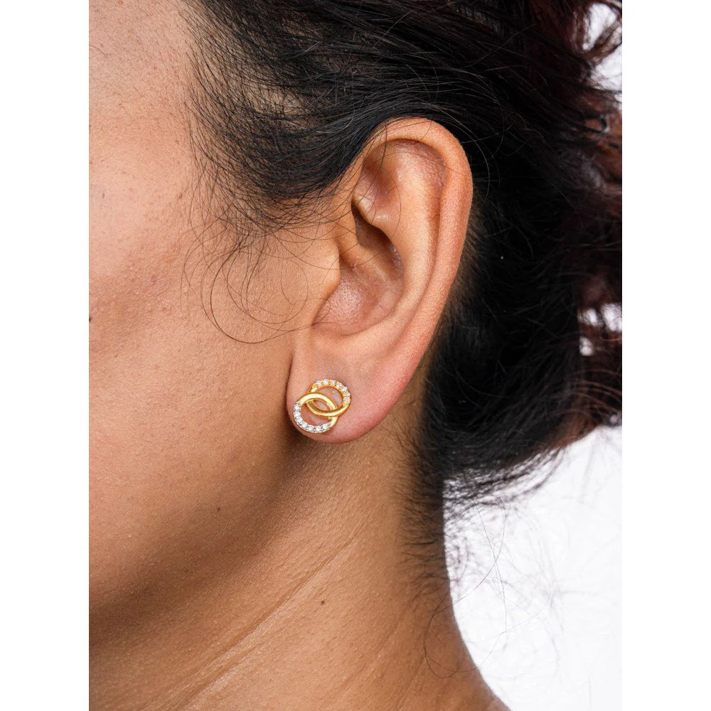 Bijou Co. Unity Lab Grown Diamond Studs - White - Image 2