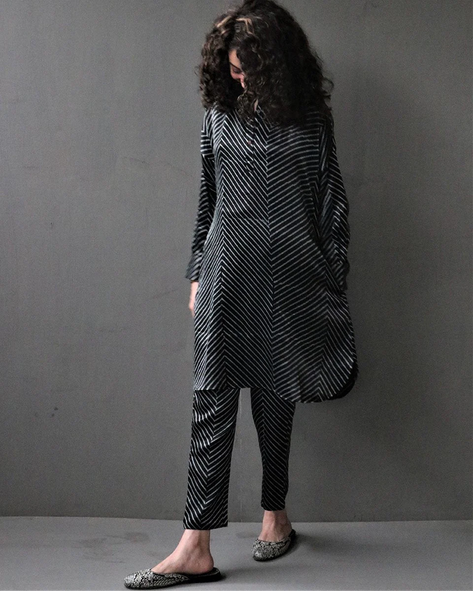 Chidiyaa Black Cotton Pant