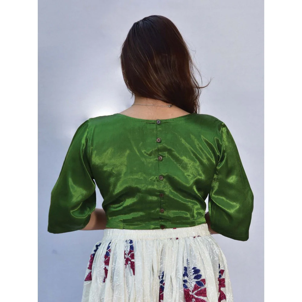 Chidiyaa Grace Mashru Silk Blouse - Image 2