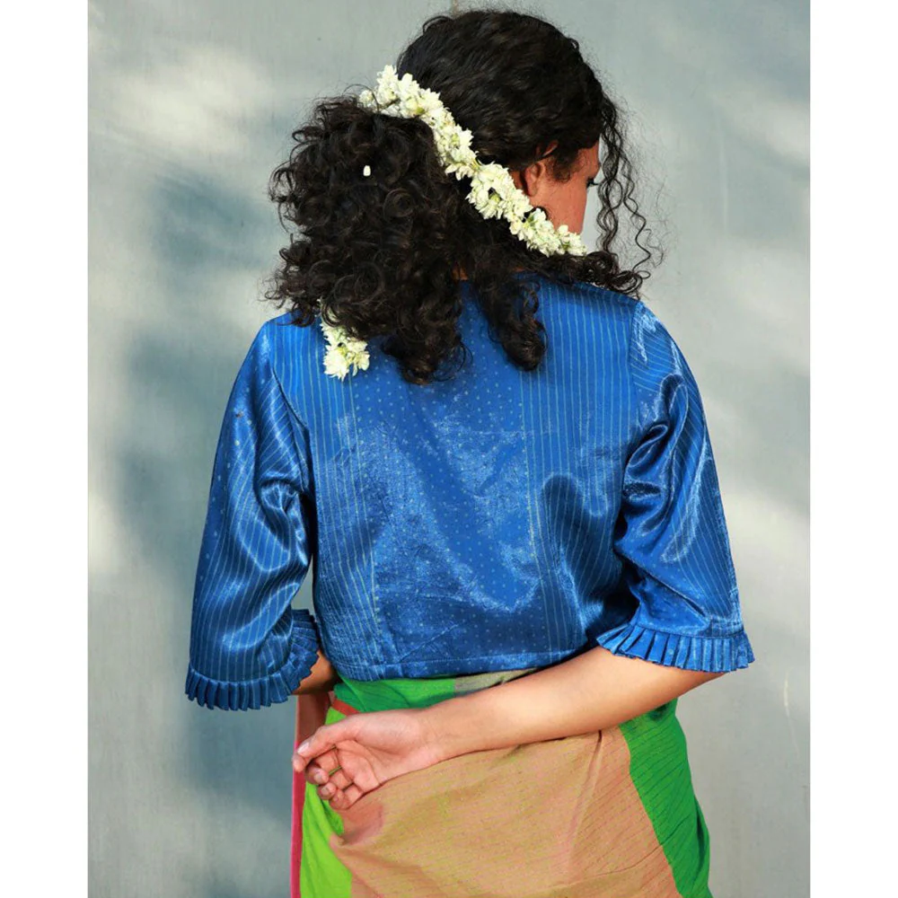 Chidiyaa Gurneet Mashru Silk Blouse - Image 3