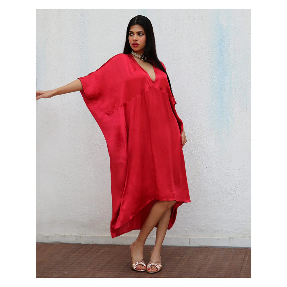 Chidiyaa Marina Modal Silk Kaftan - Image 3