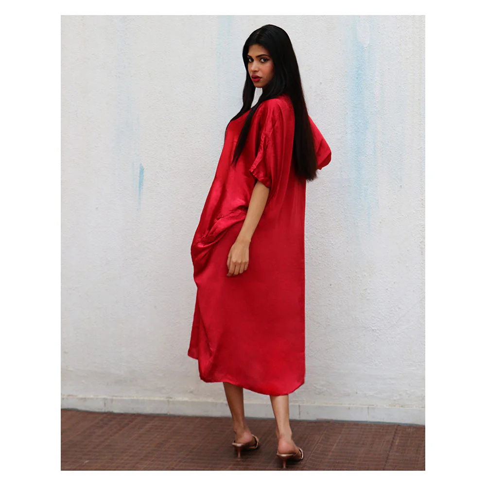 Chidiyaa Marina Modal Silk Kaftan - Image 4
