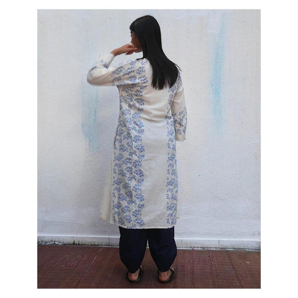 Chidiyaa Satabdi Block Printed Cotton Kurta - Image 6
