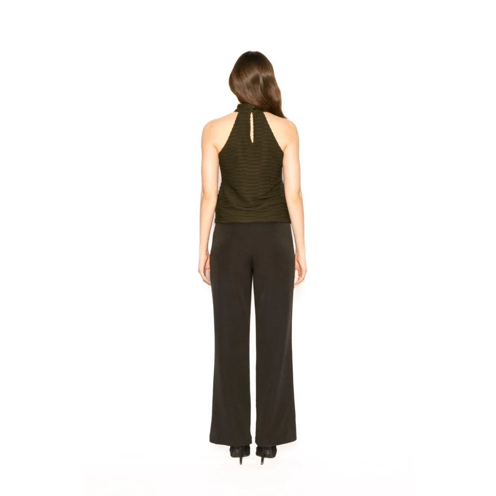 Contemponari Womens Altair Solid Olive Top - Image 4