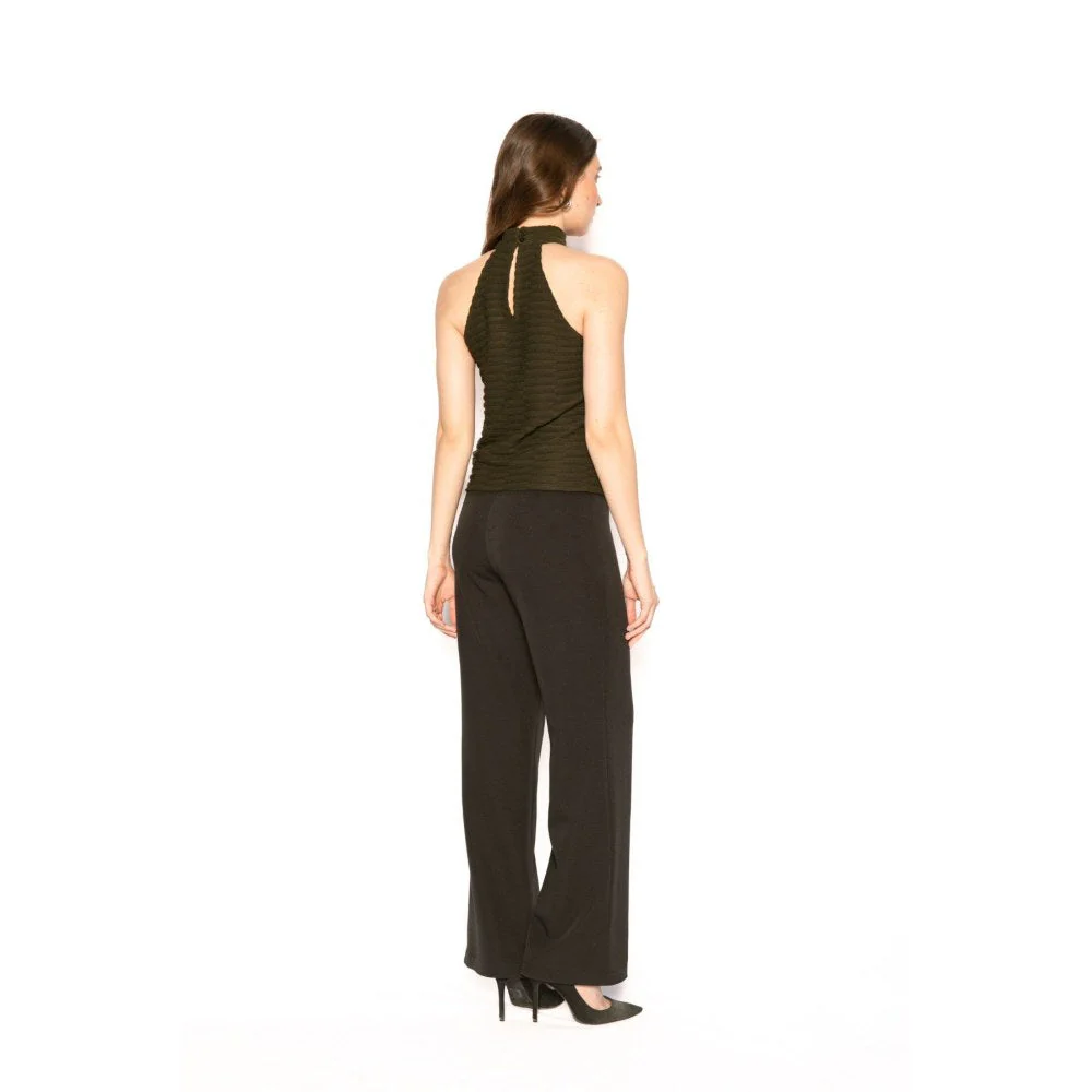 Contemponari Womens Altair Solid Olive Top - Image 5