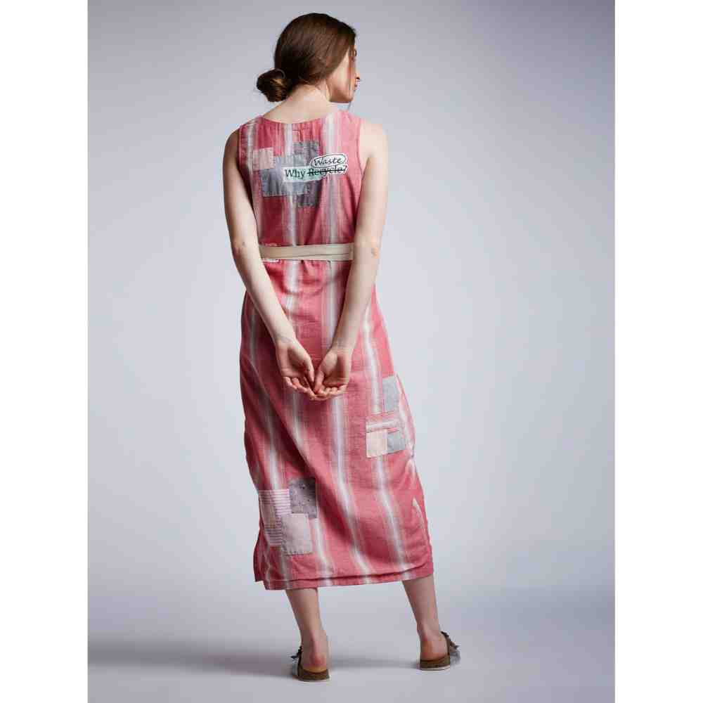 Doodlage Wrap Dress With Patchwork - Image 2