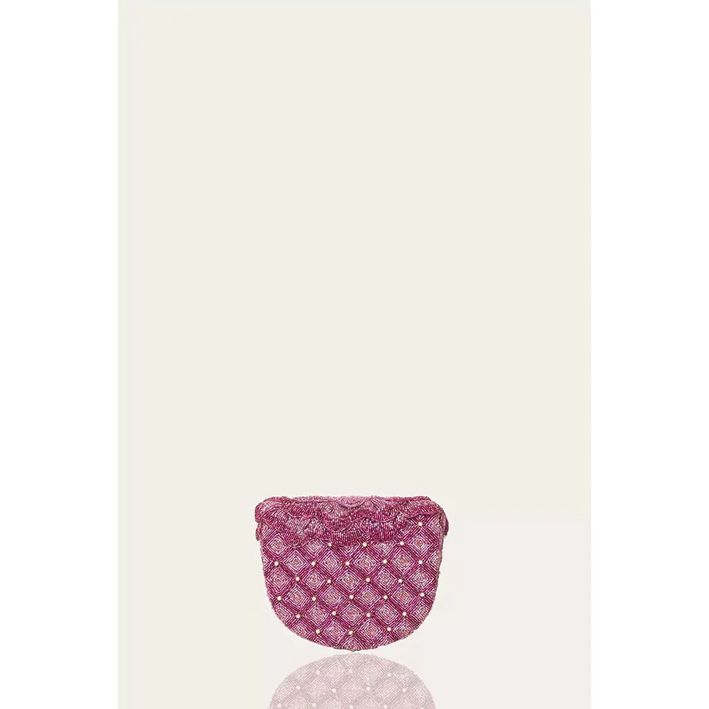 DOUX AMOUR Coco Pink Embellished Clutch - Image 3