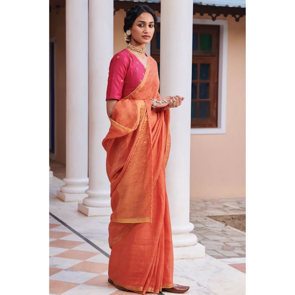 Dressfolk Kesari Saree - Image 3