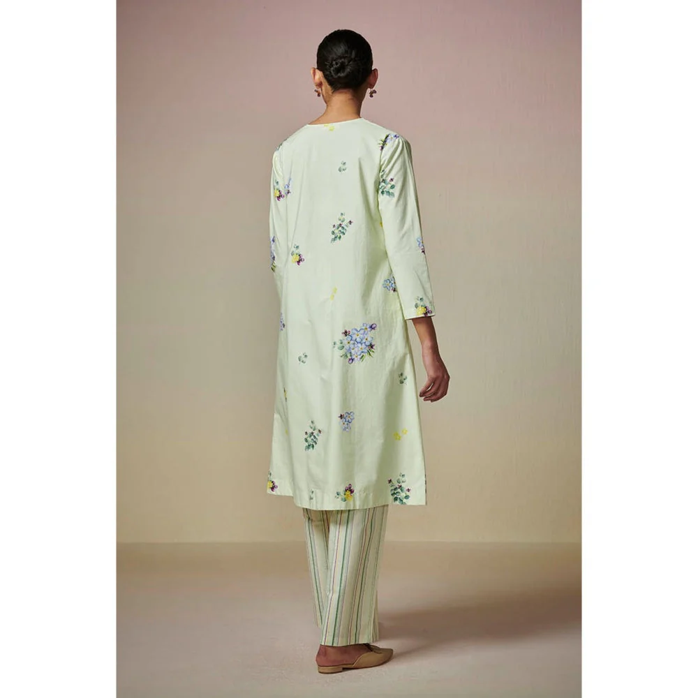 Dressfolk Pista Green Cotton Co-Ord (Set of 2) - Image 4