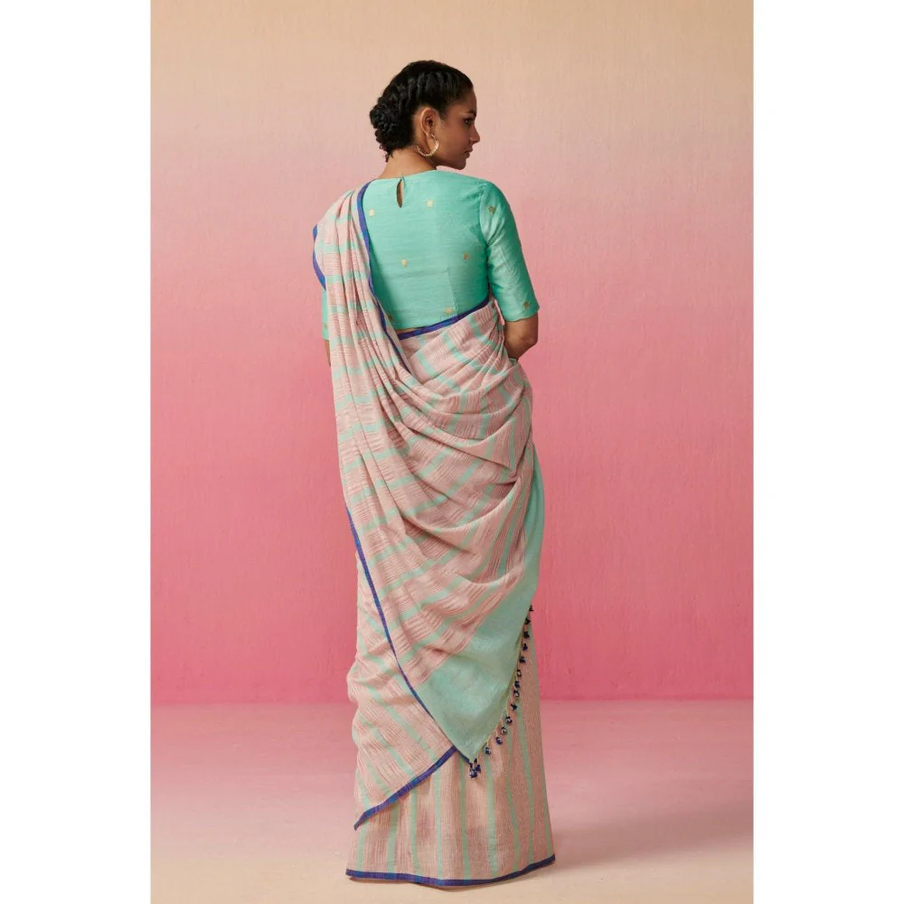 Dressfolk Women Rainfall Reverie Saree - Image 3