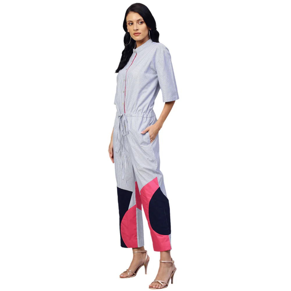 Echke Jumpsuit With Tie-Up Feature - Image 3