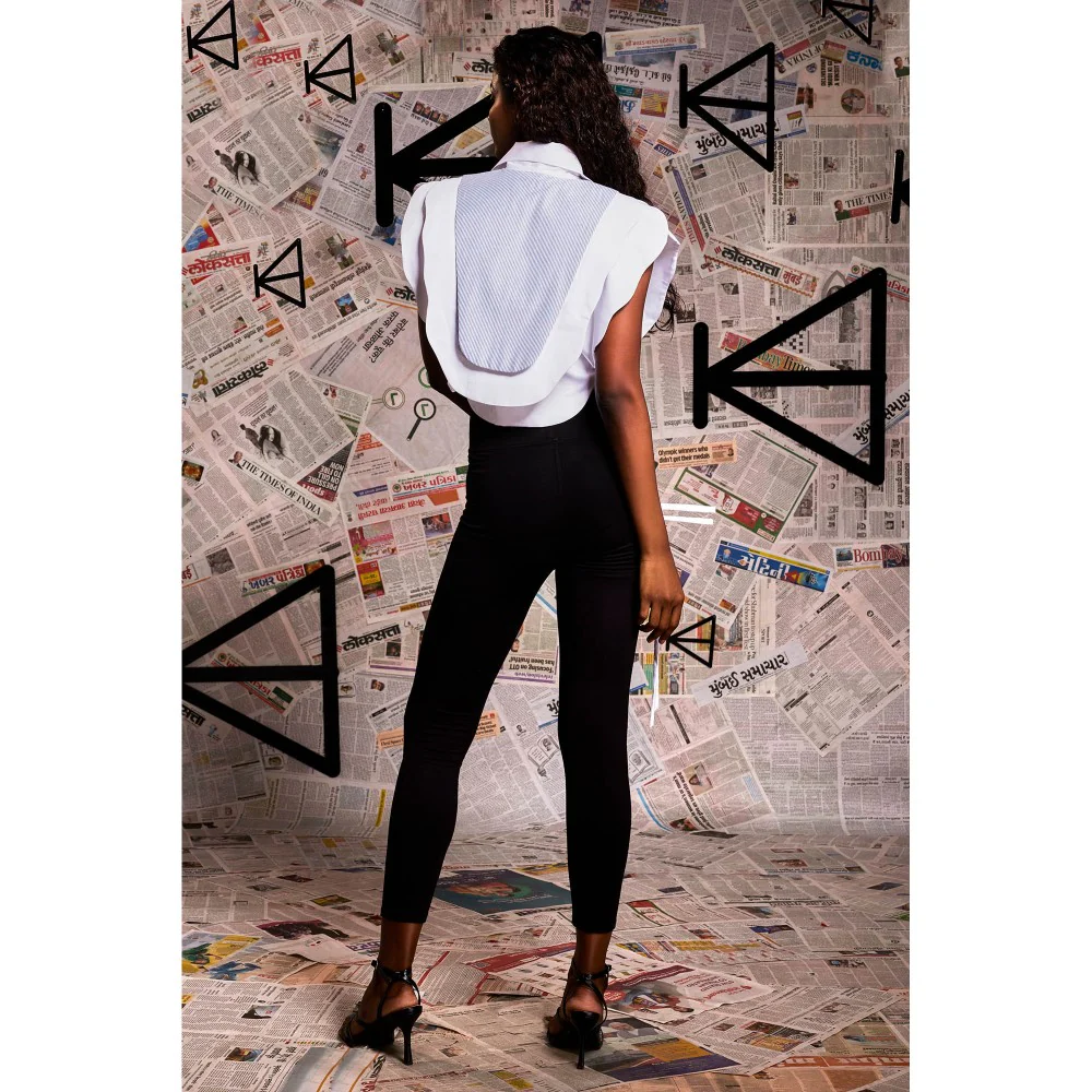 Echke Scalps Layered Feature Crop Top - Image 2