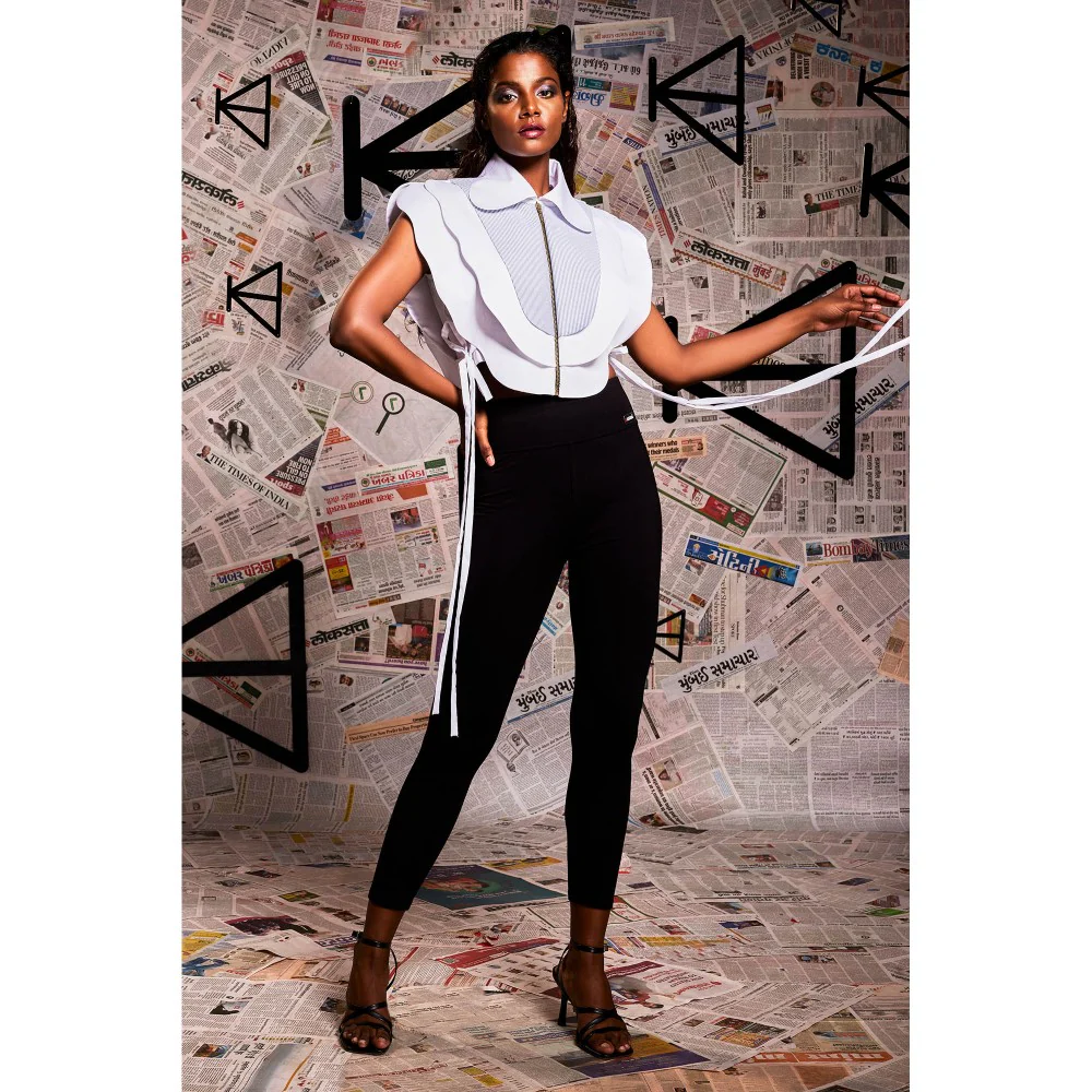 Echke Scalps Layered Feature Crop Top - Image 4