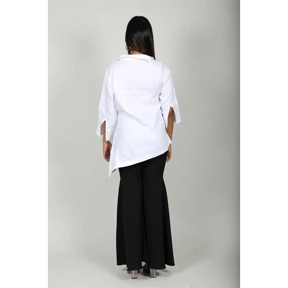 Fawn 24 White Ruched Shirt - Image 4