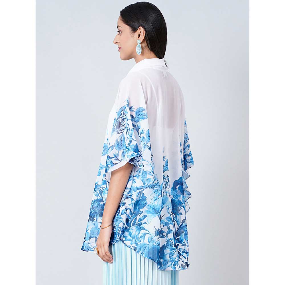 First Resort by Ramola Bachchan White Floral Top - Image 4