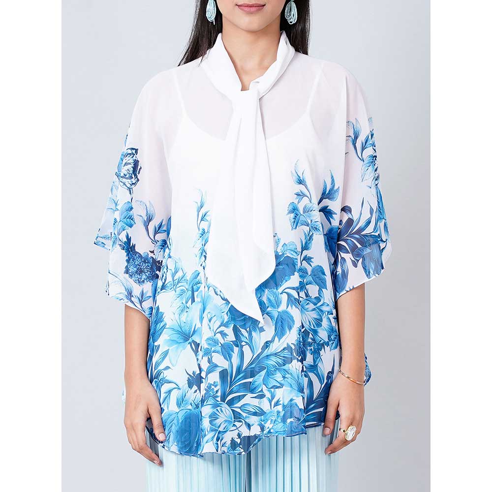First Resort by Ramola Bachchan White Floral Top - Image 5