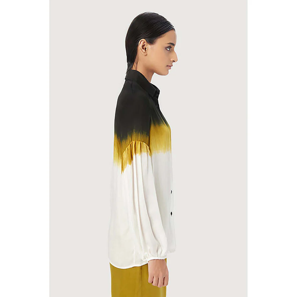 Genes Lecoanet Hemant Easy Fit Button-Up Shirt With Pleated Sleeves - Image 4