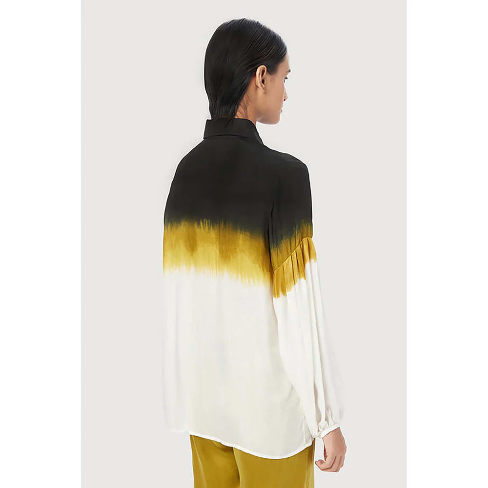 Genes Lecoanet Hemant Easy Fit Button-Up Shirt With Pleated Sleeves - Image 5