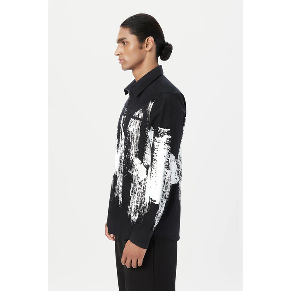 Genes Lecoanet Hemant Regular Fit Shirt With Zipper Front Opening - Image 4