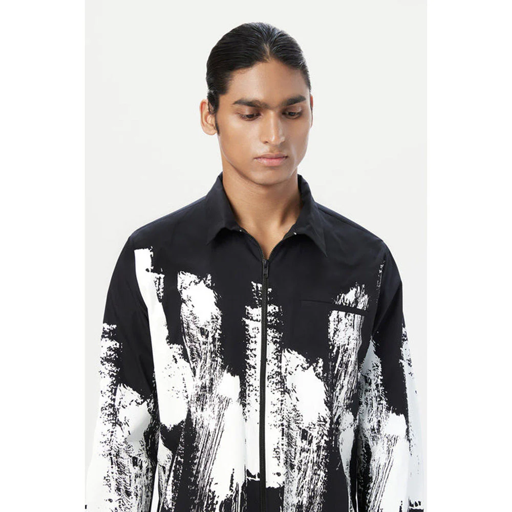 Genes Lecoanet Hemant Regular Fit Shirt With Zipper Front Opening - Image 6