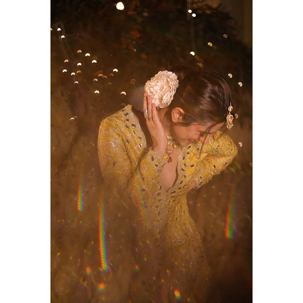 Gopi Vaid Yellow Ridhi Dogra In Zeya Kurta with Sharara and Dupatta - Image 2