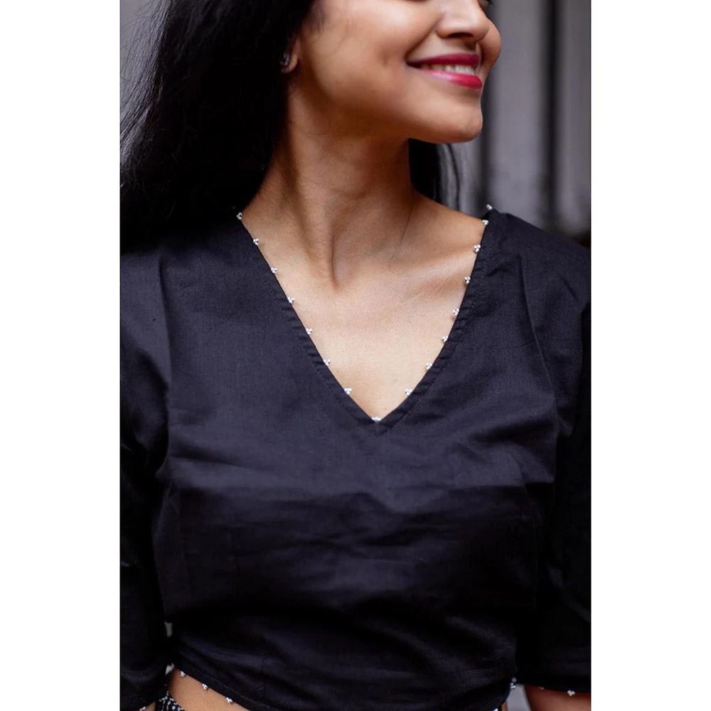 Gulaal Black Bandhani Cotton Skirt - Image 4