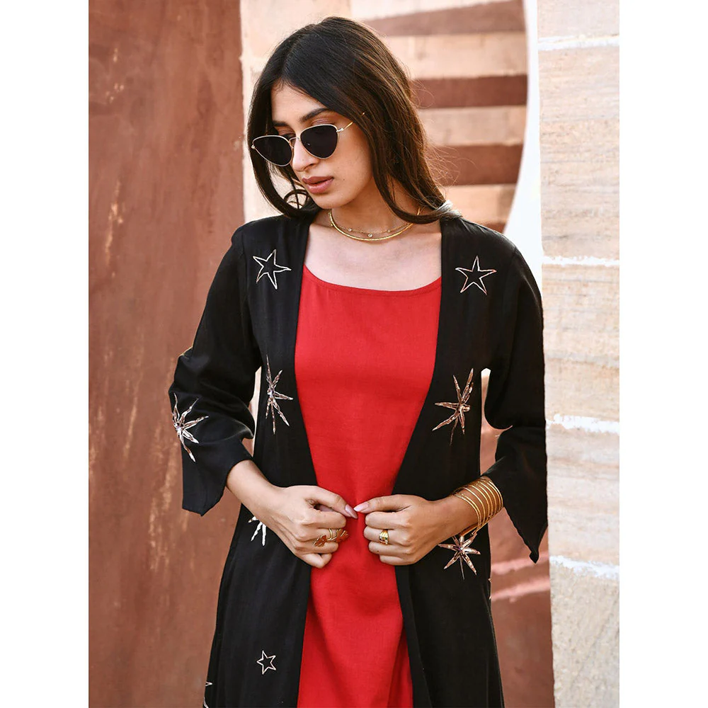 Gulaal Kashvi Star Black Sequin Jacket - Image 5