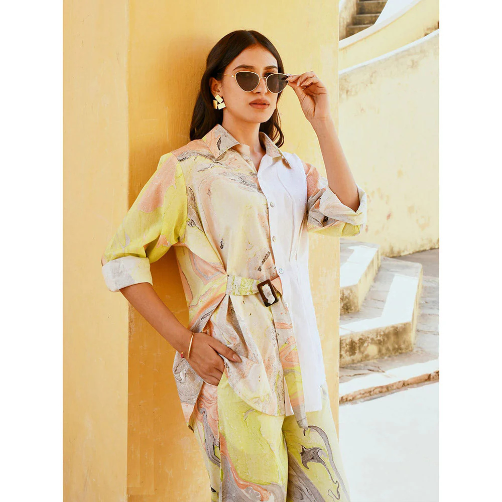 Gulaal White Mirage Co-Ord (Set of 2) - Image 3