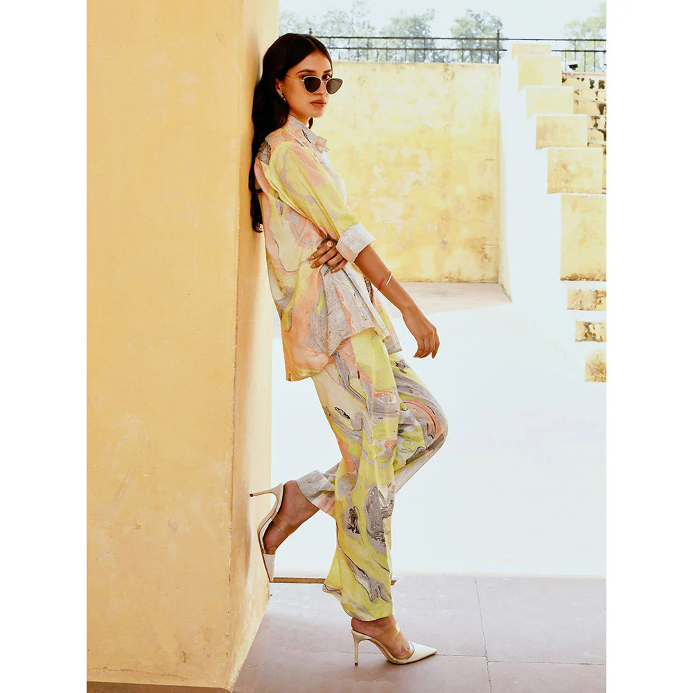 Gulaal White Mirage Co-Ord (Set of 2) - Image 4