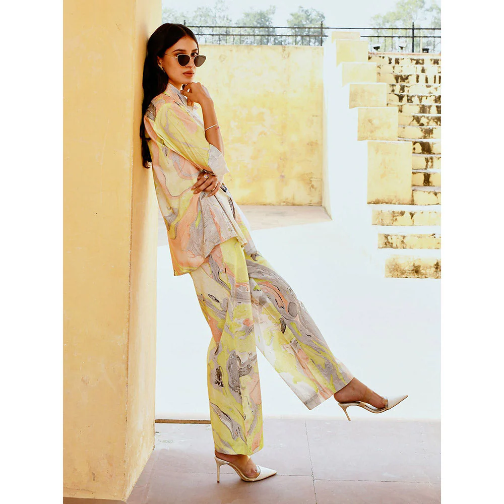 Gulaal White Mirage Co-Ord (Set of 2) - Image 5
