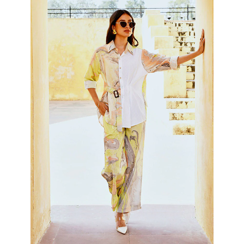 Gulaal White Mirage Co-Ord (Set of 2) - Image 6