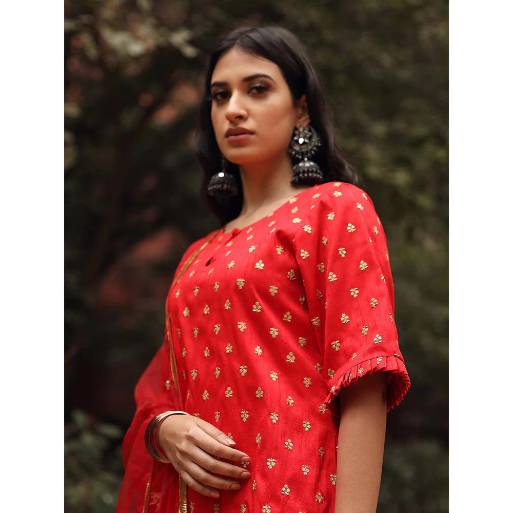 Gulabo Jaipur Falki Straight Kurta (Set of 3) - Image 7