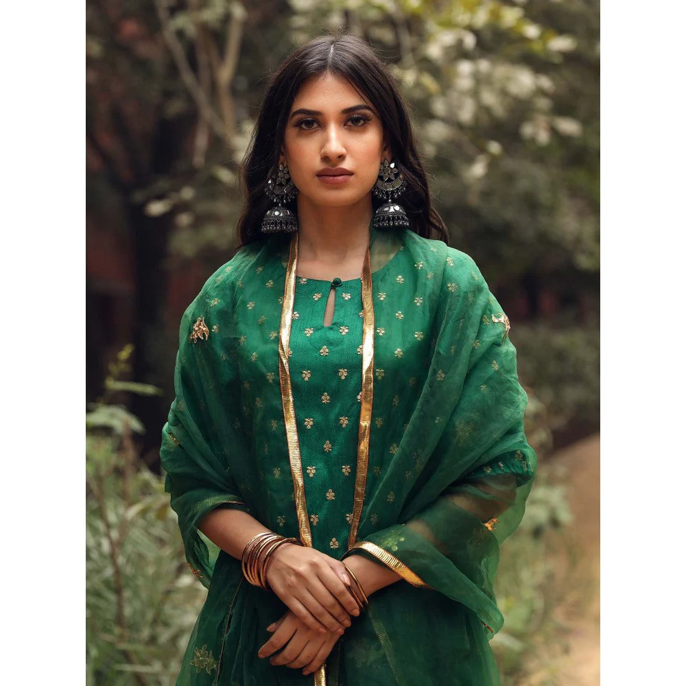 Gulabo Jaipur Falki Straight Kurta (Set of 3) - Image 4